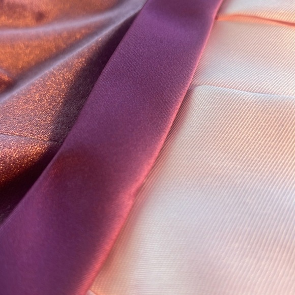 Alyce Paris Couture Sz 2 Pink Velvet & Heavy Taffeta Dress w/ Nude Net Inserts - Picture 15 of 15